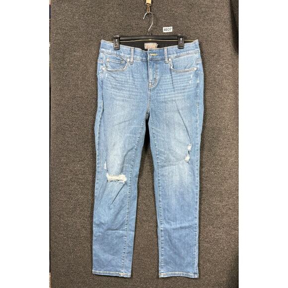 Torrid Denim - Torrid Bombshell Straight Premium Stretch High-Rise Jeans Womens Size 12R Blue
